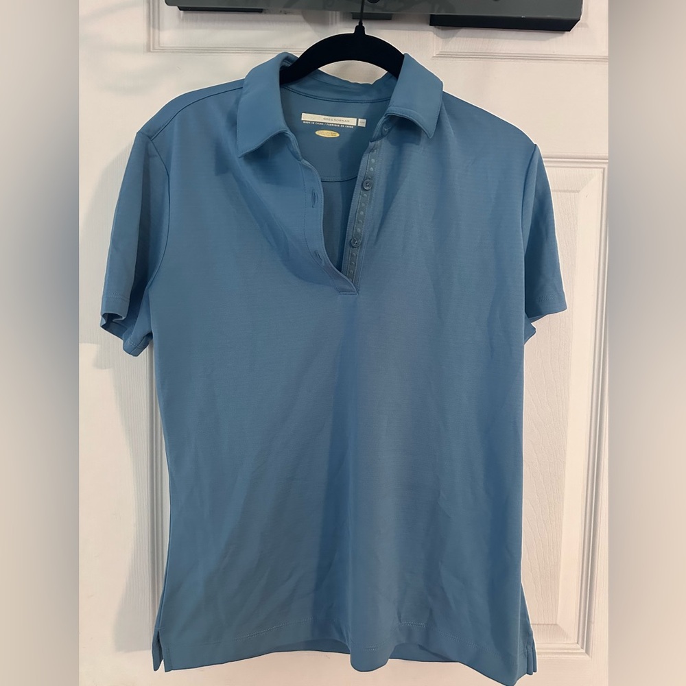 Greg Norman Collection Blue Button Down Shirt